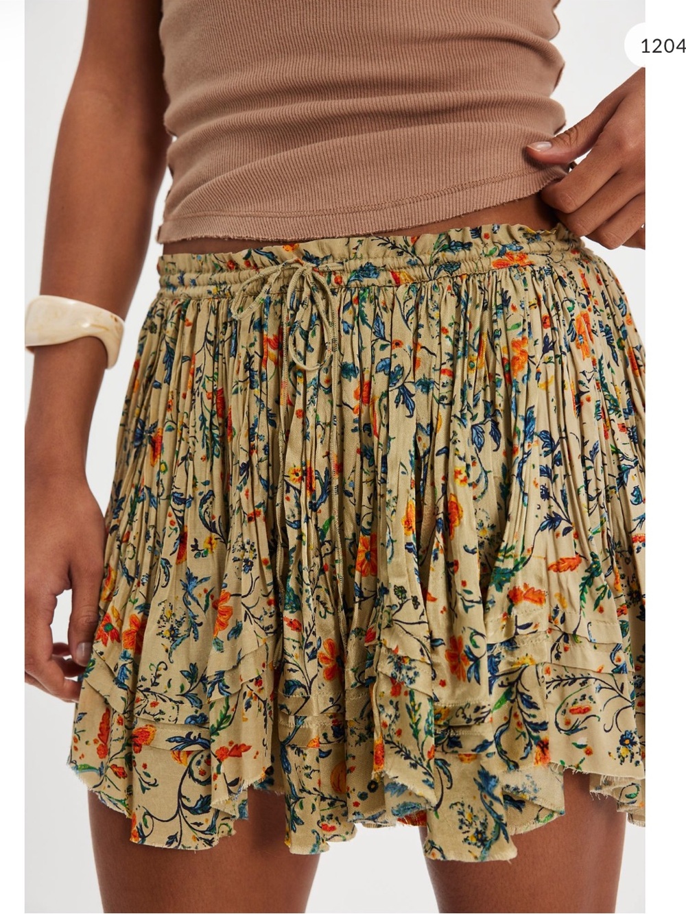 FP One Third Charm Printed Mini Skirt